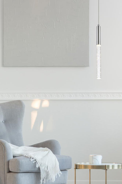 Elegant Lighting Ruelle 1 light in Chrome Pendant Model: 5203D5C