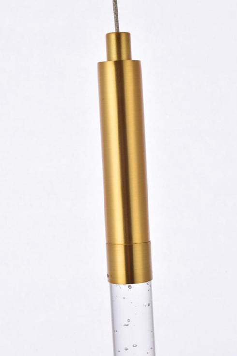 Elegant Lighting Ruelle 1 light in Gold Pendant Model: 5203D5G