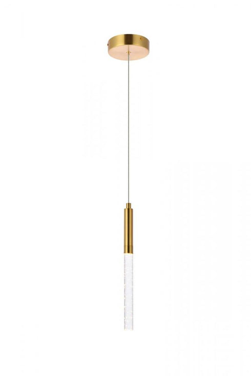 Elegant Lighting Ruelle 1 light in Gold Pendant Model: 5203D5G