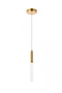 Elegant Lighting Ruelle 1 light in Gold Pendant Model: 5203D5G