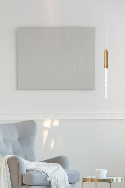Elegant Lighting Ruelle 1 light in Gold Pendant Model: 5203D5G