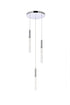 Elegant Lighting Ruelle 3 lights in Chrome Pendant Model: 5203D12C