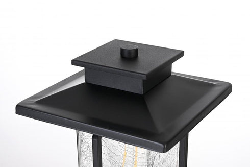 Elegant Lighting Salem 7 inch Outdoor Pendant in Black Model: OD304P15BK