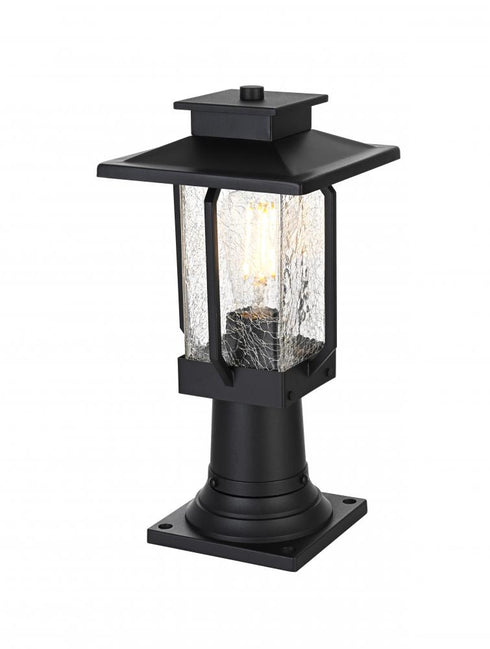 Elegant Lighting Salem 7 inch Outdoor Pendant in Black Model: OD304P15BK