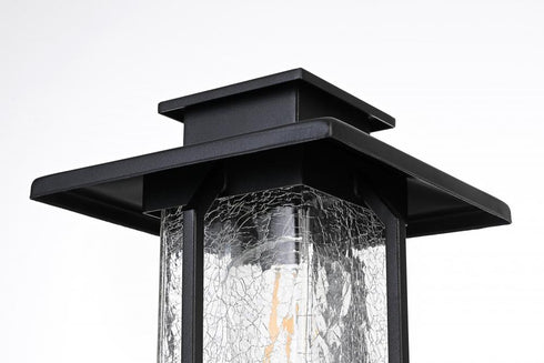 Elegant Lighting Salem 7 inch Outdoor Pendant in Black Model: OD304P15BK