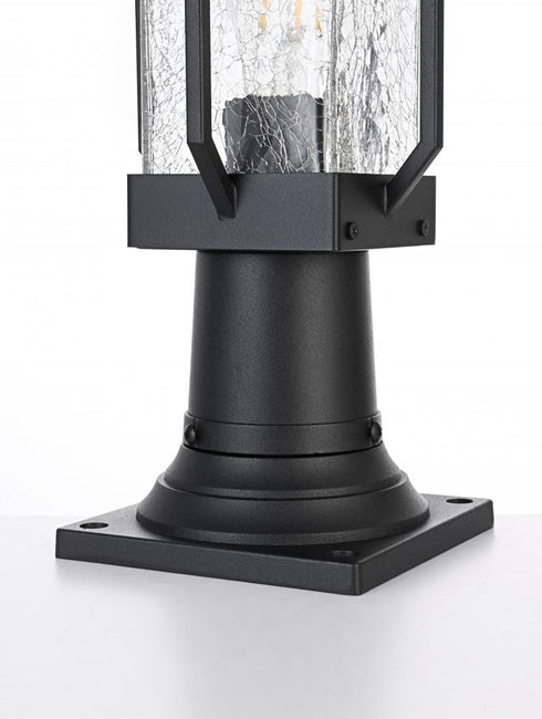Elegant Lighting Salem 7 inch Outdoor Pendant in Black Model: OD304P15BK