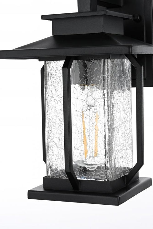 Elegant Lighting Salem 7 inch Outdoor Pendant in Black Model: OD304W12BK