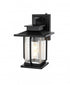 Elegant Lighting Salem 7 inch Outdoor Pendant in Black Model: OD304W12BK