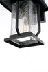Elegant Lighting Salem 7 inch Outdoor Pendant in Black Model: OD304W12BK