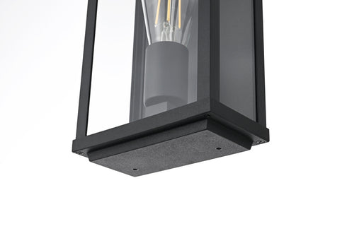 Elegant Lighting Santos 1 Light Wall Sconce W6.3 Inch E4.3 Inch H9.8 Inch in Black Model: OD412W10BK
