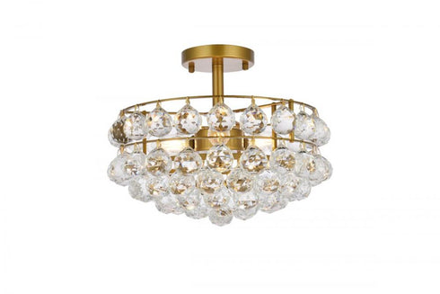 Elegant Lighting Savannah 3 Light Flush Mount Model: 1107F14C