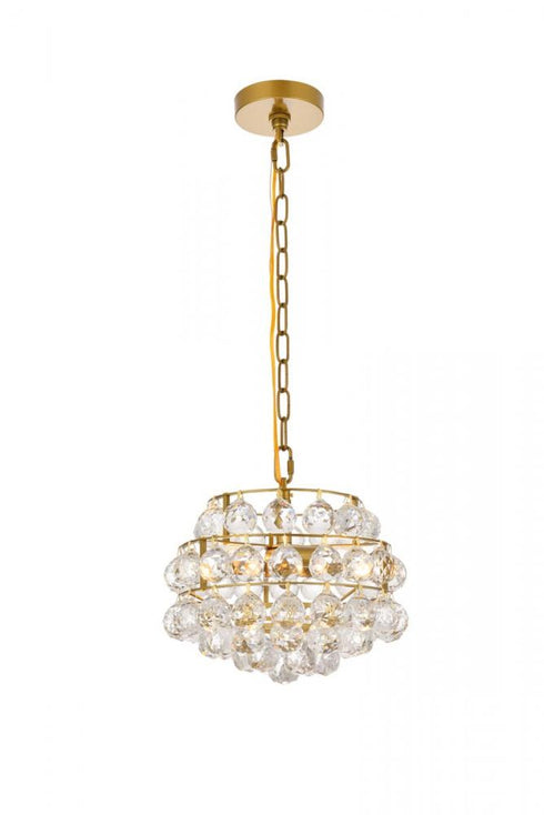 Elegant Lighting Savannah 3 Light Pendant Model: 1106D12BR