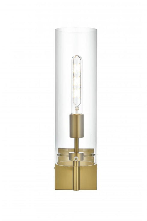 Elegant Lighting Savant 4.5 inch Wall Sconce Clear Shade in Chrome in Chrome and Clear Finish Model: LD2362C