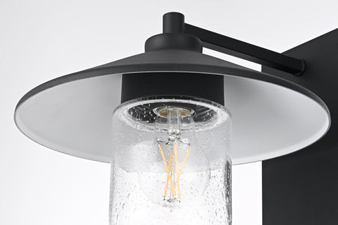 Elegant Lighting Scott 1 Light Wall Sconce W10.2 Inch E11.8 Inch H9.8 Inch in Black Model: OD416W10BK