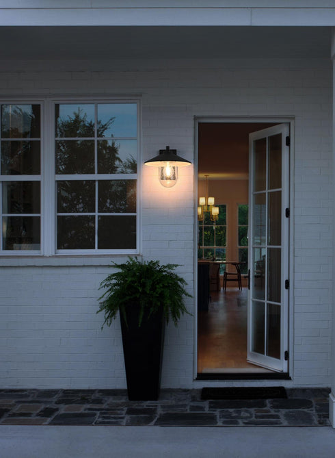 Elegant Lighting Scott 1 Light Wall Sconce W10.2 Inch E11.8 Inch H9.8 Inch in Black Model: OD416W10BK