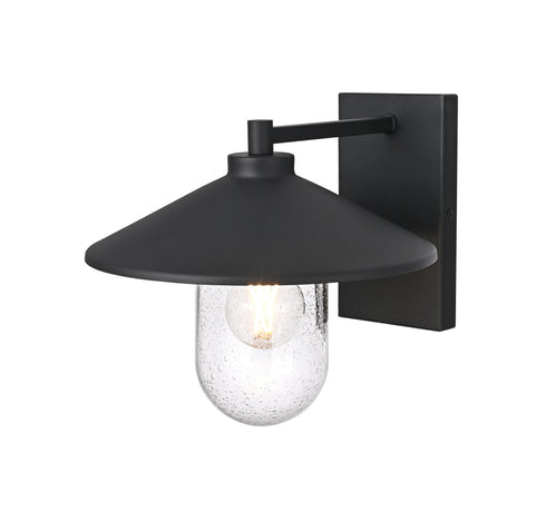 Elegant Lighting Scott 1 Light Wall Sconce W10.2 Inch E11.8 Inch H9.8 Inch in Black Model: OD416W10BK