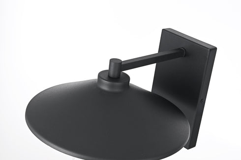 Elegant Lighting Scott 1 Light Wall Sconce W10.2 Inch E11.8 Inch H9.8 Inch in Black Model: OD416W10BK