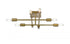 Elegant Lighting Script 19 inch Flush Mount in Satin Gold Model: LD2351SG