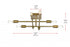 Elegant Lighting Script 19 inch Flush Mount in Satin Gold Model: LD2351SG