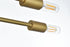 Elegant Lighting Script 19 inch Flush Mount in Satin Gold Model: LD2351SG