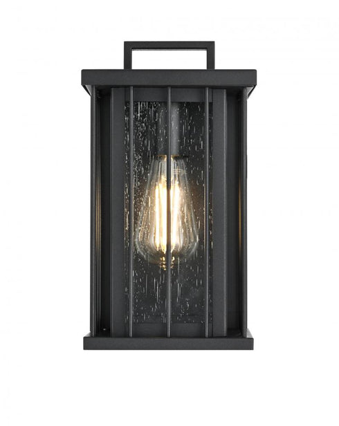 Elegant Lighting Sedgley 7 inch Outdoor Pendant in Black Model: OD357W12BK