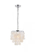 Elegant Lighting Selene 1 light Black Pendant in Black and White Finish Model: LD5050D10BK