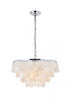 Elegant Lighting Selene 4 light Black Pendant in Black and White Finish Model: LD5050D20BK