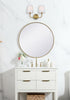 Elegant Lighting Senna 16 inch Wall Sconce in Satin Gold in Satin Gold and White Finish Model: LD7322W16SG