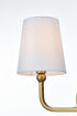 Elegant Lighting Senna 16 inch Wall Sconce in Satin Gold in Satin Gold and White Finish Model: LD7322W16SG
