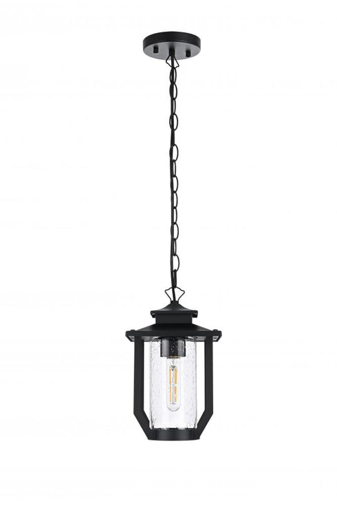 Elegant Lighting Sepviva 7 inch Outdoor Pendant in Black Model: OD323H13BK