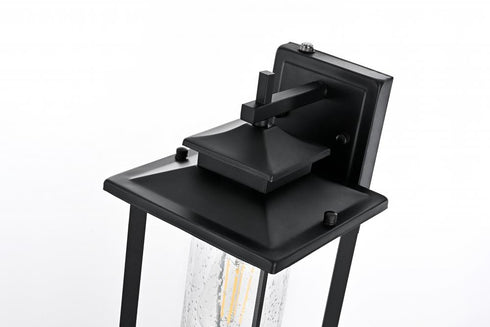 Elegant Lighting Sepviva 7 inch Outdoor Pendant in Black Model: OD323W13BK