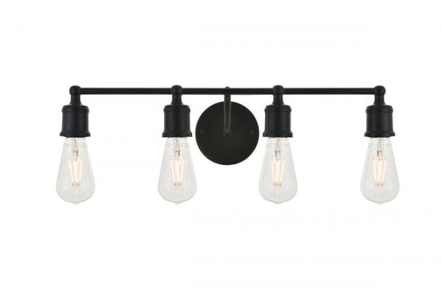 Elegant Lighting Serif 4 light black Wall Sconce Model: LD4028W22BK