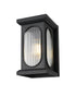 Elegant Lighting Sevyn 1 Light Wall Sconce W7.5 Inch E8.5 Inch H13.5 Inch in Black Model: OD417W14BK