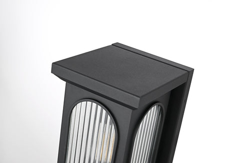 Elegant Lighting Sevyn 1 Light Wall Sconce W7.5 Inch E8.5 Inch H13.5 Inch in Black Model: OD417W14BK