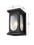 Elegant Lighting Sevyn 1 Light Wall Sconce W9.4 Inch E10.8 Inch H16.7 Inch in Black Model: OD417W17BK