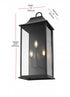 Elegant Lighting Shepard 10 inch Outdoor Wall Sconce in Black Model: OD503W25BK