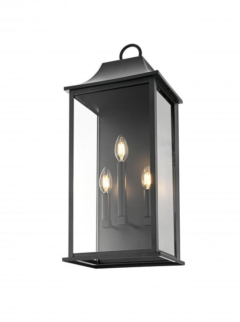 Elegant Lighting Shepard 10 inch Outdoor Wall Sconce in Black Model: OD503W25BK