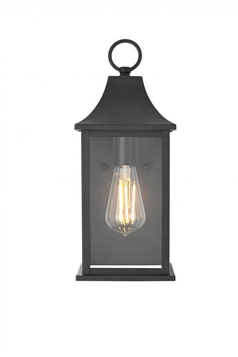 Elegant Lighting Shepard 6 inch Outdoor Wall Sconce in Black Model: OD503W15BK