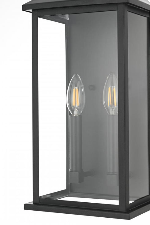 Elegant Lighting Shepard 8 inch Outdoor Wall Sconce in Black Model: OD503W21BK