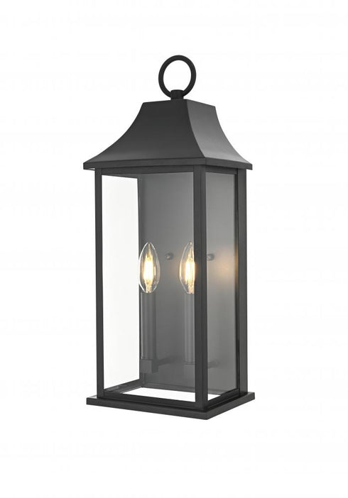 Elegant Lighting Shepard 8 inch Outdoor Wall Sconce in Black Model: OD503W21BK