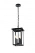 Elegant Lighting Sheridan 7 inch Outdoor Pendant in Black Model: OD324H16BK