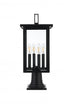 Elegant Lighting Sheridan 7 inch Outdoor Pendant in Black Model: OD324P21BK