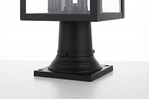 Elegant Lighting Sheridan 7 inch Outdoor Pendant in Black Model: OD324P21BK
