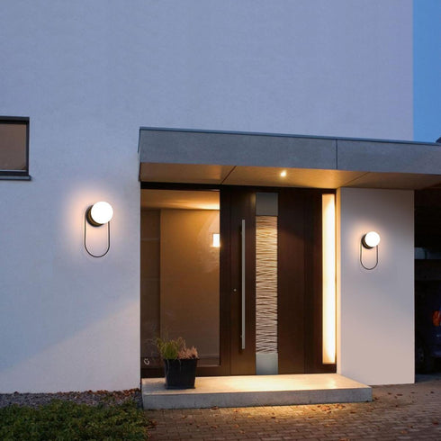 Elegant Lighting Silas 1 Light Wall Sconce W5.9 Inch E5.9 Inch H11.8 Inch in Black Model: OD403W12BK