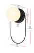 Elegant Lighting Silas 1 Light Wall Sconce W5.9 Inch E5.9 Inch H11.8 Inch in Black Model: OD403W12BK