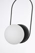 Elegant Lighting Silas 1 Light Wall Sconce W5.9 Inch E5.9 Inch H11.8 Inch in Black Model: OD403W12BK