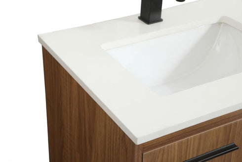 Elegant Lighting Sloane 24 Inch Single Bathroom Vanity in Walnut Brown Model: VF42524WB