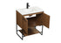 Elegant Lighting Sloane 30 Inch Single Bathroom Vanity in Walnut Brown Model: VF42530WB