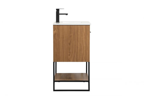 Elegant Lighting Sloane 30 Inch Single Bathroom Vanity in Walnut Brown Model: VF42530WB