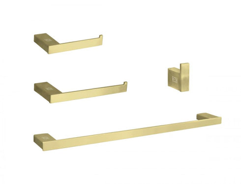 Elegant Lighting Sofia 4 piece Bathroom Hardware Set in Brushed Gold Model: HWB-13S4BGD